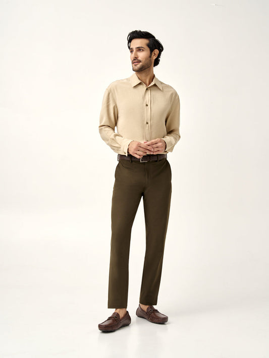 British old school linen pants